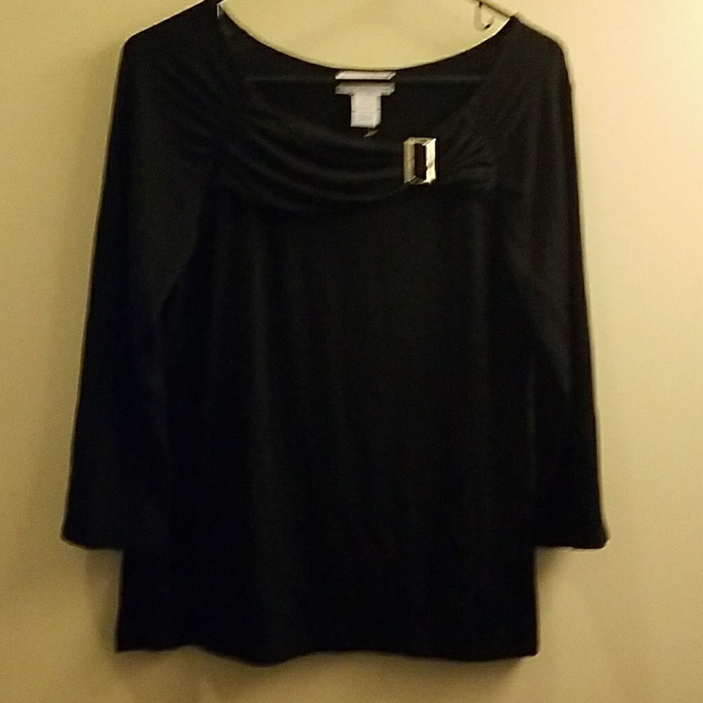 Black Carmen marc valvo top
